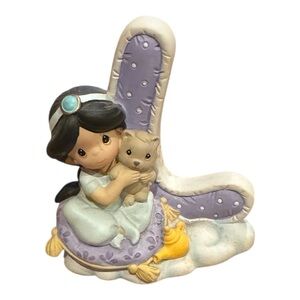 Disney Precious Moments Princess Jasmine Aladdin Letter L Figurine 2011 #114456
